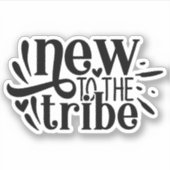 Neu in der Stammee, neues geborenes Baby Aufkleber (Vorderseite)