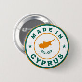 NEU! - IN ZYPERN-PINBACK-ABZEICHEN hergestellt Button (Vorne & Hinten)