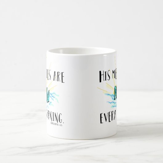 Neu jedes Morgen-Blau Kaffeetasse (Mittel)