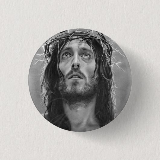 NEU! - JESUS CHRIST BUTTON BACK ABZEICHEN (Vorderseite)