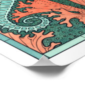 NEU! Jugendstil-Seepferde Poster (Ecke)