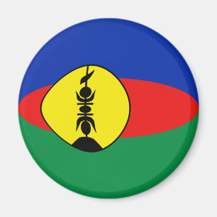 Neu-Kaledonien Fisheye Flaggen-Magnet Magnet