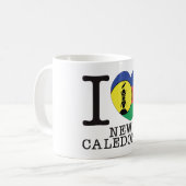 Neu-Kaledonien Liebe v2 Kaffeetasse (Vorderseite Links)