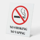 NEU! 🚭 kein Rauchverbot - Pedestal - 10"X12" Sockelschild (Vorderseite)