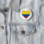NEU! - KOLUMBIEN HERZEN BUTTON ZURÜCK ABZEICHEN (Beispiel)