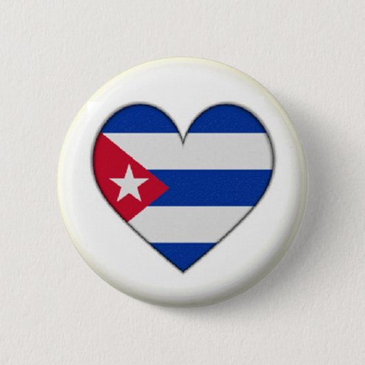 NEU! - KUBA HEART BUTTON BACK ABZEICHEN (Vorderseite)