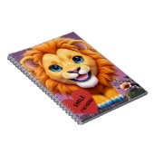 NEU! Lächelnde Lion Cub Notebook-Abdeckung Notizblock (Rechte Seite)