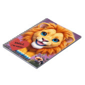 NEU! Lächelndes Lion Cub Foto Notebook Notizblock (Linke Seite)