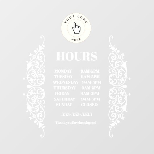 NEU! Lagerzeit - 12x12 Rechteck - Benutzerdefinier Fensteraufkleber (Blatt)