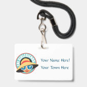 NEU! LBIG Abzeichen & Lanyard Ausweis (Vorderseite mit Lanyard)