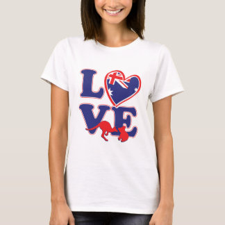 NEU-Liebe-aus-Australien-Herz-und-Tier T-Shirt