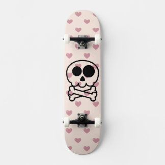 NEU - Love Heart Cartoon-Totenkopf Skateboard