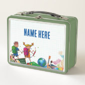 NEU! Lunchbox - Zurück zu Schulmetall - Grün (Vorderseite)