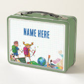 NEU! Lunchbox - Zurück zu Schulmetall - Grün (Rückseite)