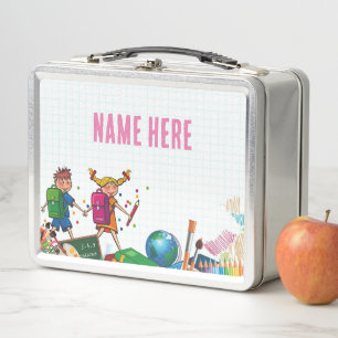 NEU! Lunchbox - Zurück zu Schulmetall - rostfrei