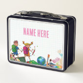 NEU! Lunchbox - Zurück zu Schulmetall - Schwarz (Rückseite)