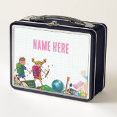 NEU! Lunchbox - Zurück zu Schulmetall - Schwarz (Vorderseite)