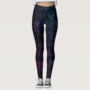 Neu machenWilde Dinge schimmery BluPurple asymmetr Leggings