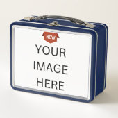 NEU! Metal Lunchbox - Blau - Custom (Vorderseite)