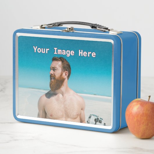 NEU! Metal Lunchbox - Light Blue - Custom (Beispiel)