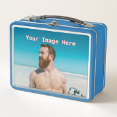 NEU! Metal Lunchbox - Light Blue - Custom (Vorderseite)
