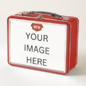 NEU! Metal Lunchbox - Rot - Benutzerdefiniert (Vorderseite)