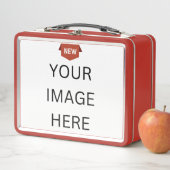 NEU! Metal Lunchbox - Rot - Benutzerdefiniert (Beispiel)