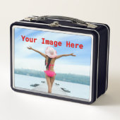 NEU! Metal Lunchbox - Schwarz - Benutzerdefiniert (Vorderseite)