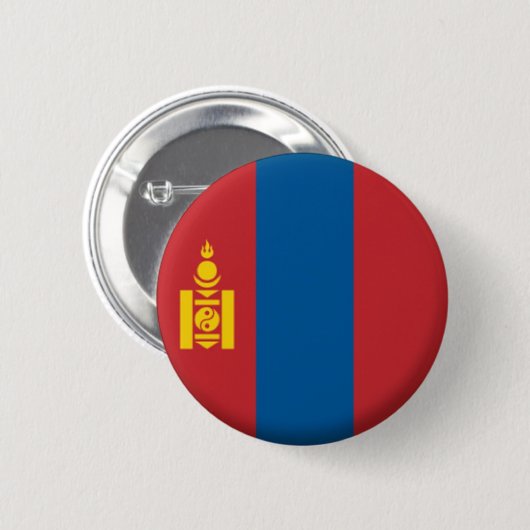 NEU! - MONGOLIEN-BUTTON-ABZEICHEN BUTTON (Vorne & Hinten)