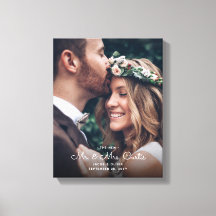 Neu Mr & Mrs. Newlyweds Foto Chic Wedding Keepake