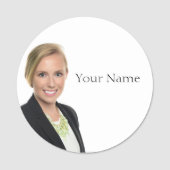 NEU! Name Tag - 3" Runde Namensschild (Vorderseite)
