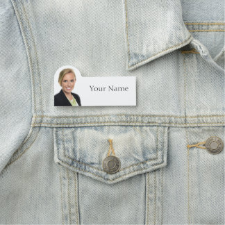 NEU! Name-Tag - 3" x 1,5" Shaped Abzeichen Namensschild
