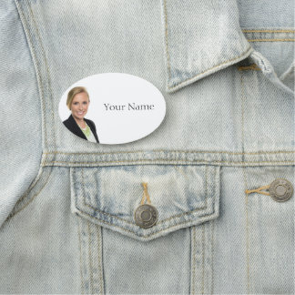 NEU! Name-Tag - 3" x 2" Oval Namensschild