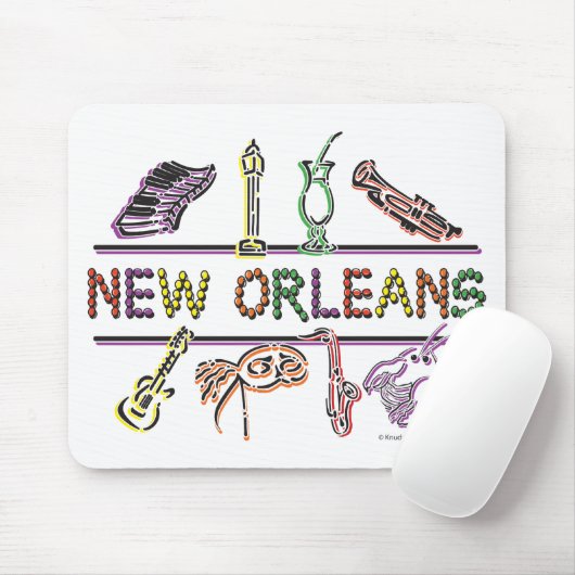Neu-Orleans-IKONEN Kopie Mousepad (Mit Mouse)