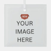NEU! Ornament - Glas Square Ornament - Custom (Vorderseite)