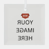 NEU! Ornament - Glas Square Ornament - Custom Ornament Aus Glas (Rückseite)