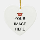 NEU! Ornament - Keramik Herz - Custom (Vorne)