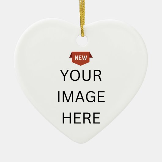 NEU! Ornament - Keramik Herz - Custom (Vorne)