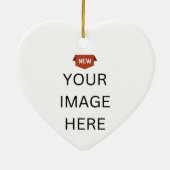 NEU! Ornament - Keramik Herz - Custom (Hinten)