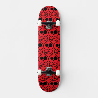 NEU - Pastell-Cartoon-Totenkopf Skateboard