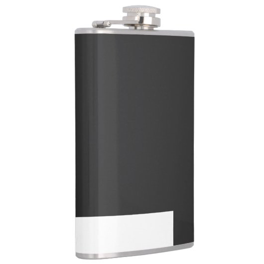 Neu Personalisiert ein schwarz-weißes Foto einer U Flachmann (Rechts)