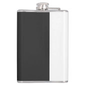 Neu Personalisiert ein schwarz-weißes Foto einer U Flachmann (Rückseite)