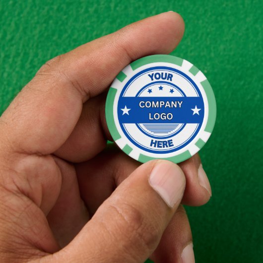 NEU! Poker Chips - Green-Custom (Hand)