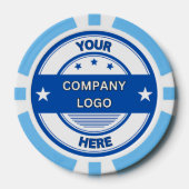 NEU! Poker Chips - Light Blue - Custom (Vorderseite)
