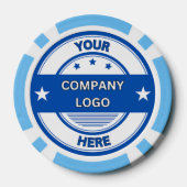 NEU! Poker Chips - Light Blue - Custom (Rückseite)