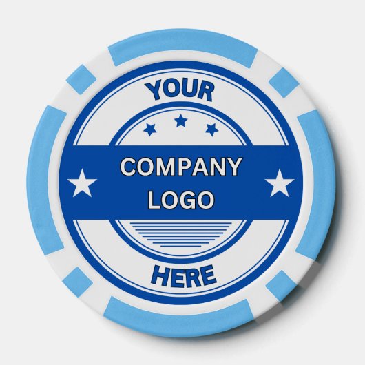 NEU! Poker Chips - Light Blue - Custom (Rückseite)