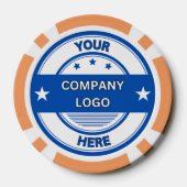 NEU! Poker Chips - Orange - kundenspezifisch (Rückseite)