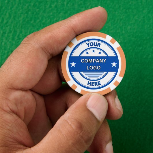 NEU! Poker Chips - Orange - kundenspezifisch (Hand)