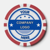 NEU! Poker-Chips - Rot - Kundenspezifisch Pokerchips (Vorderseite)