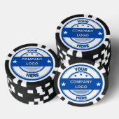 NEU! Poker Chips - Schwarz - Benutzerdefiniert (Stapel)